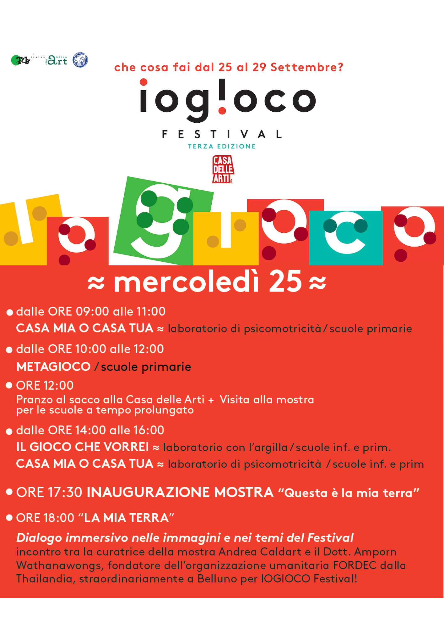 mercoledì 25