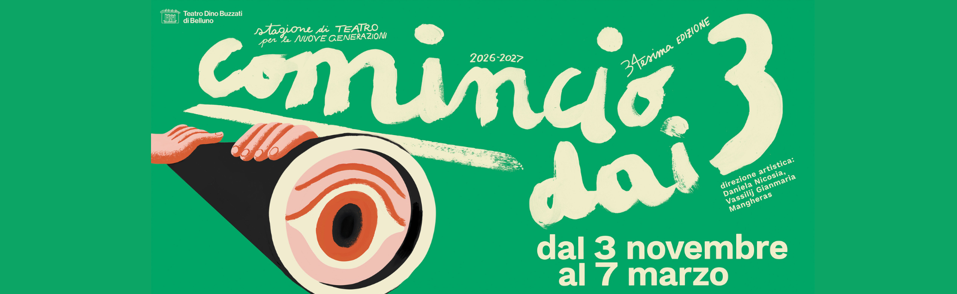 Comincio dai 3 Manifesto orizzontale 