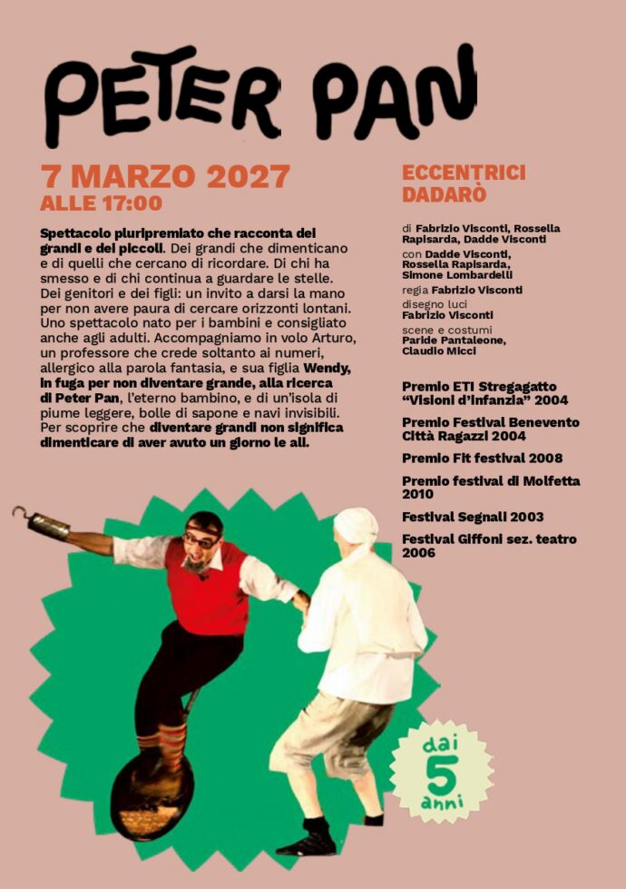 Comincio dai 3 Peter Pan